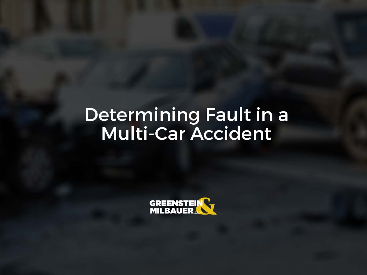 Determining Fault in a Multi-Car Accident