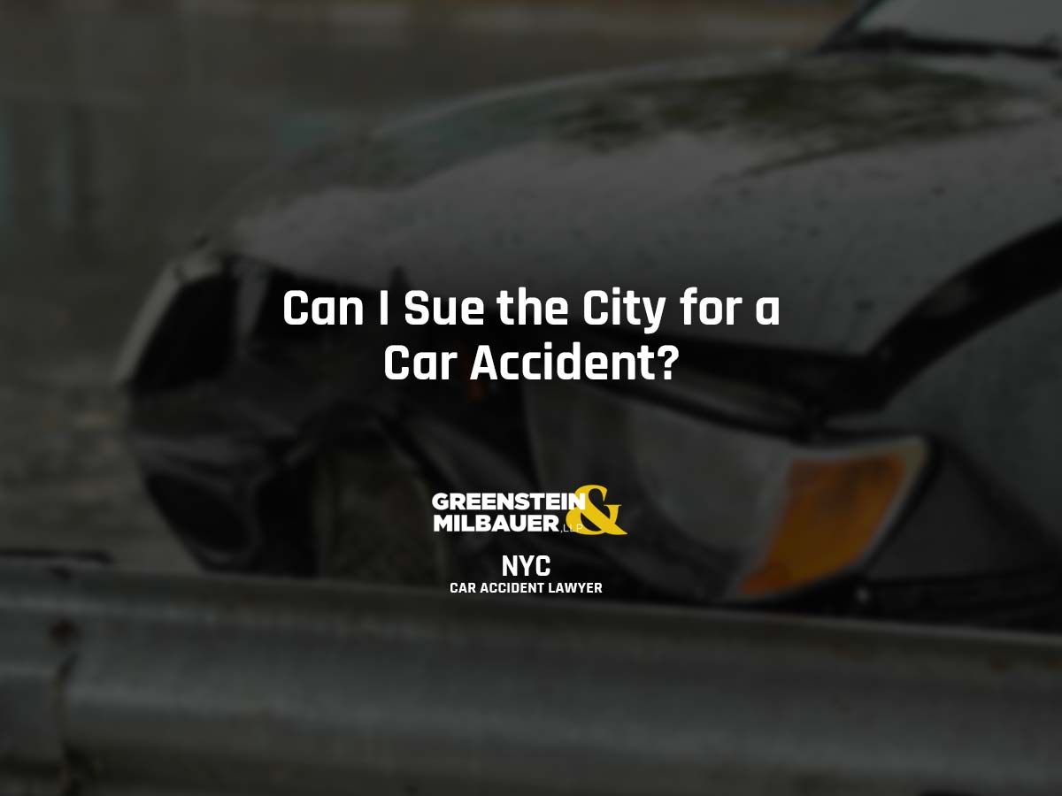 Can I Sue the City for a Car Accident?