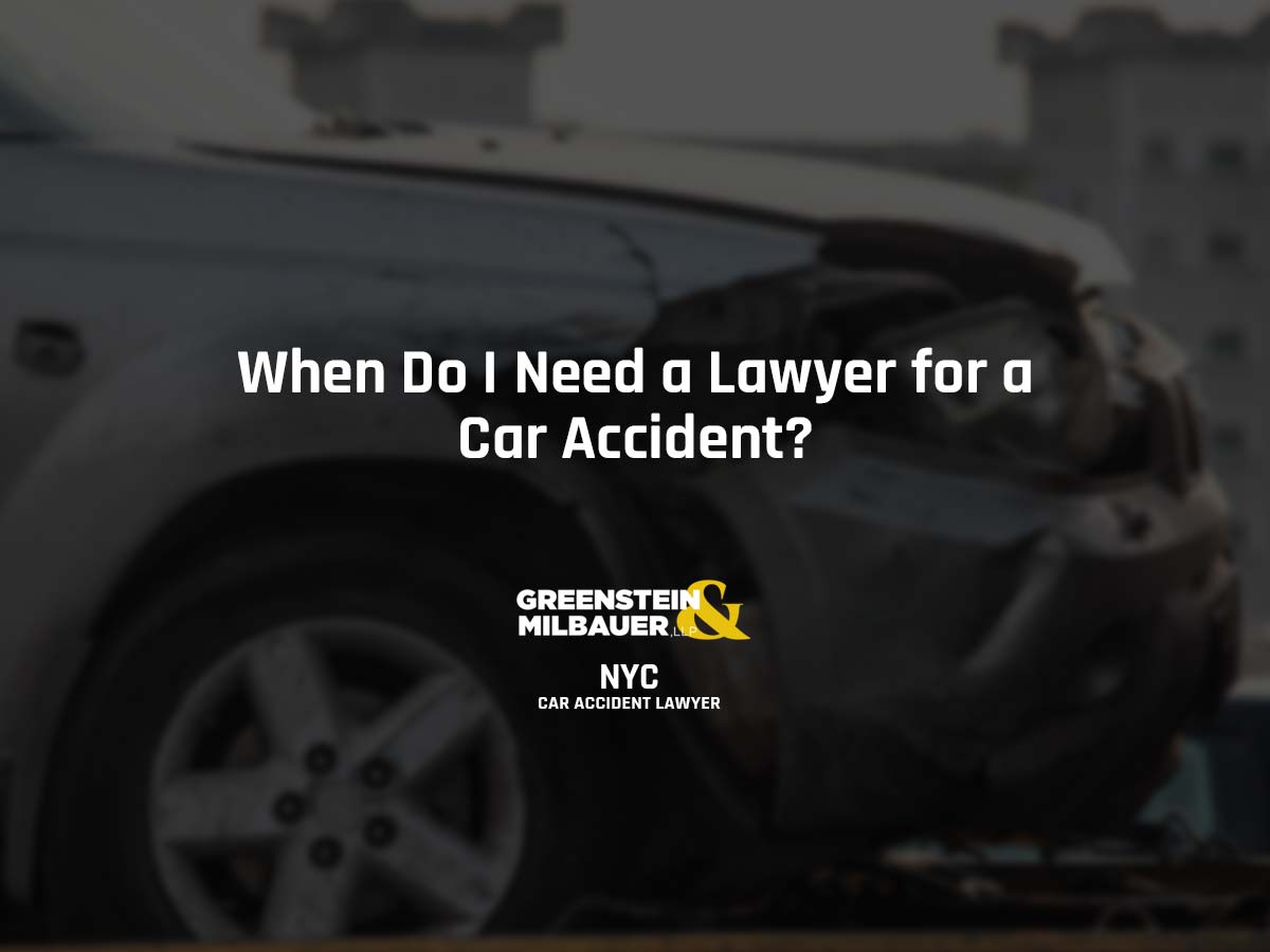 When Do I Need a Lawyer for a Car Accident