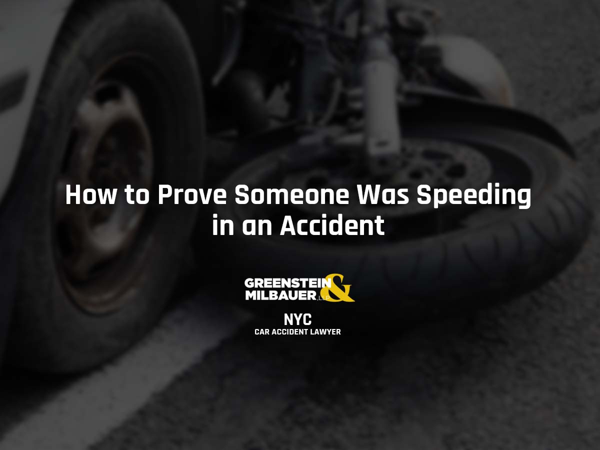 How to Prove Someone Was Speeding in an Accident