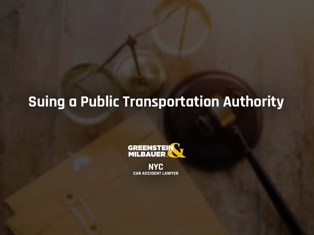 Suing a Public Transportation Authority