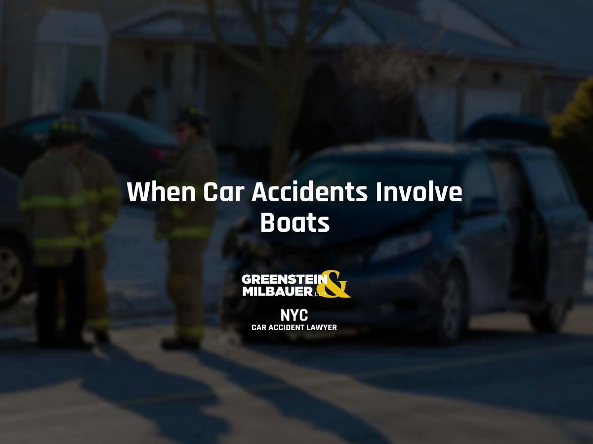 When Car Accidents Involve Boats